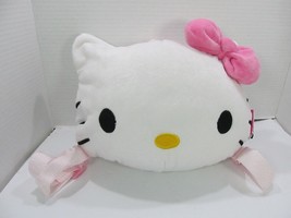 Sanrio Hello Kitty Head Plush Backpack 10&quot;  2010 Missing zipper pull - £11.21 GBP