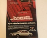 1980’s Buick Skylark Vintage Print Ad Advertisement pa10 - £6.30 GBP