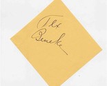 Tex Beneke Autograph Bandleader Saxophonist  - £22.15 GBP