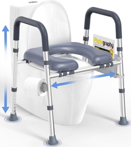 Toilet Seat Risers for Seniors, FSA HSA Eligible Raised Toilet Seat with... - $123.62