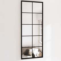  Wall Mirror Black Metal, glass 39.4x15.7 in Wall mounting - $402.77 CAD