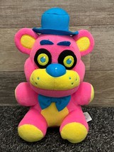 Fnaf Five Nights At Freddys 8&quot; Blacklight Fazbear Pink Plush Freddy Funko 2017 - £11.39 GBP