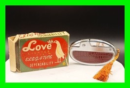 Unique Vintage Oval Petrol Lighter &amp; Tassel With Original Box - In Worki... - $98.99