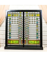 Frank Lloyd Wright Martin House Casement Window Stained Glass Panel Desk... - $150.43 CAD