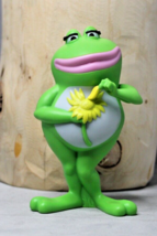 Burger King 2017 Plastic 5” Nanette Frog with Mobilized Arm Flower Child&#39;s Toy - £4.59 GBP