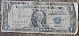 Series 1935 F One Dollar Blue Seal Silver Certificate No Motto. - $3.75