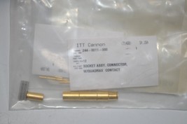 NEW ITT CANNON 244-0011-000 Quadrax Power Contact Socket - ARINC 600 BKA... - $59.39