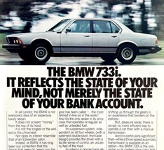 BMW 733i Luxury Sports Sedan 1980 Advertisement Vintage Automotobilia DW... - $29.99