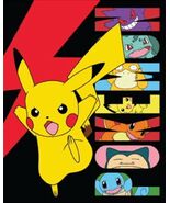 Pokemon Battle Bot Silk Touch Throw Blanket 40 x 50 Inches - $16.78