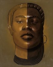 African Mask #29 by Laurie Cooper - 10 1/2 x 8 1/2 inches - Fine Art Pri... - $9.87