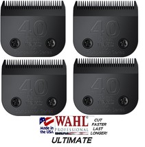 4-WAHL Ultimate Competition 40 Blade*Pet Grooming Fit Many Oster,Andis Clippers - £127.92 GBP