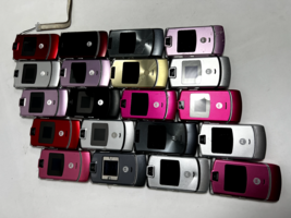 Lot of 20 Motorola Razr Flip Phones { UNTESTED } - £156.44 GBP