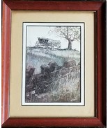 The Wood Shed ~ 9.25&quot; x 11.25&quot; Wooden Framed ~ NAPPI ~ Matted Rustic Print - $30.69 CAD