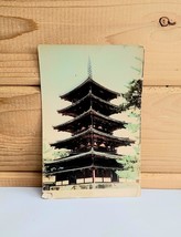 RPPC Hand Tint Japanese Kyoto Pagoda WW2 Era Antique Postcard 1940s 3.5 x 5.5 - £28.82 GBP