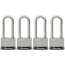 Master Lock 4-Pack 1.785-in Laminated Stainless Steel Shackle Keyed Mode... - $39.59