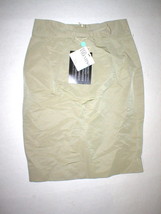 New Womens Designer RED Valentino Skirt 42 4 NWT Sable Light Brown Work Bow Ital - £554.10 GBP