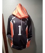 XL Haikyuu!! Men’s Small Hoodie Karasuno High School Kei Tsukishima Cosplay - £10.16 GBP