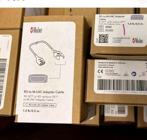 Masimo SPO2 RD to M-LNC Adapter Cable - RD SET RD rainbow Hospital surgery  - $50.86