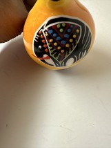 Dragana Jevtovic Orange Small  Creamer /  Multi Color Fish  Hand Painted - £20.92 GBP