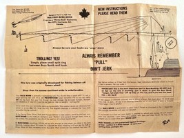 Vintage Rex Field Buzz Bomb Insert Brochure Trolling Instructions BC Canada - $9.95