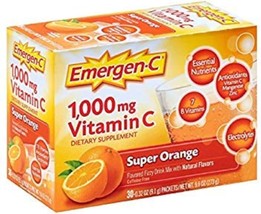 Emergen-C Super Orange, 30-count, 1000MG (2 Pack) - £41.40 GBP