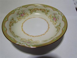 Vintage Noritake Mystery (?) Japan Fruit Dessert Sauce Bowl Green Gold R... - £11.96 GBP