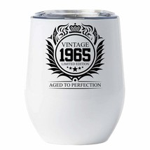 Limited Edition 1965 Floral Vintage Tumbler 12oz 57 Years Old Birthday Cup Gift - £18.16 GBP