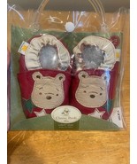 Classic Winnie Pooh 6-12 Mos Leather Baby Infant Booties Shoes First Chr... - $40.43 CAD