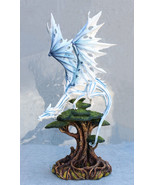Large Arctic Frost Fury Dragon Perching On Rainforest Giant Tree Canopy ... - $1,618.16 MXN