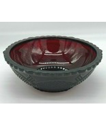 AVON CAPE COD serving bowl round RED RUBY 8 3/4&quot; VINTAGE 1876 - £16.47 GBP