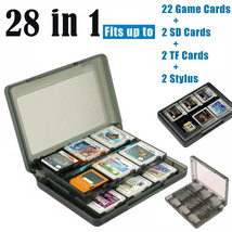 28-in-1 Game Card Case Holder Storage Box Carry Cover for Nintendo Switch 3DS XL - £12.56 GBP