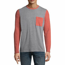 Arizona Men&#39;s Long Sleeve Crew Neck Thermal Top LARGE Grey Hot Sauce NEW - £13.95 GBP