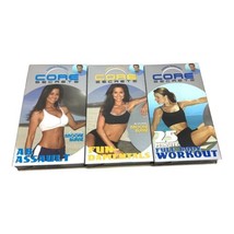 Lot of 3 Core Secrets Fitness VHS Tapes Gunnar Peterson Ab Assault 25 Mi... - £5.09 GBP