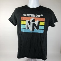 Nintendo 64 Graphic T-Shirt Size Medium Black, short sleeve Crew Neck Pu... - £13.58 GBP