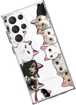 Samsung Galaxy S23 Ultra Case, Cute Cat Design - £32.04 GBP