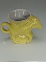 1987 Frankoma Democratic DEM Donkey Political Mug Lemon Vintage - $14.85