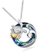 Sea Turtle Gifts for Mom and Daughter Sterling Silver Turtle - £132.16 GBP