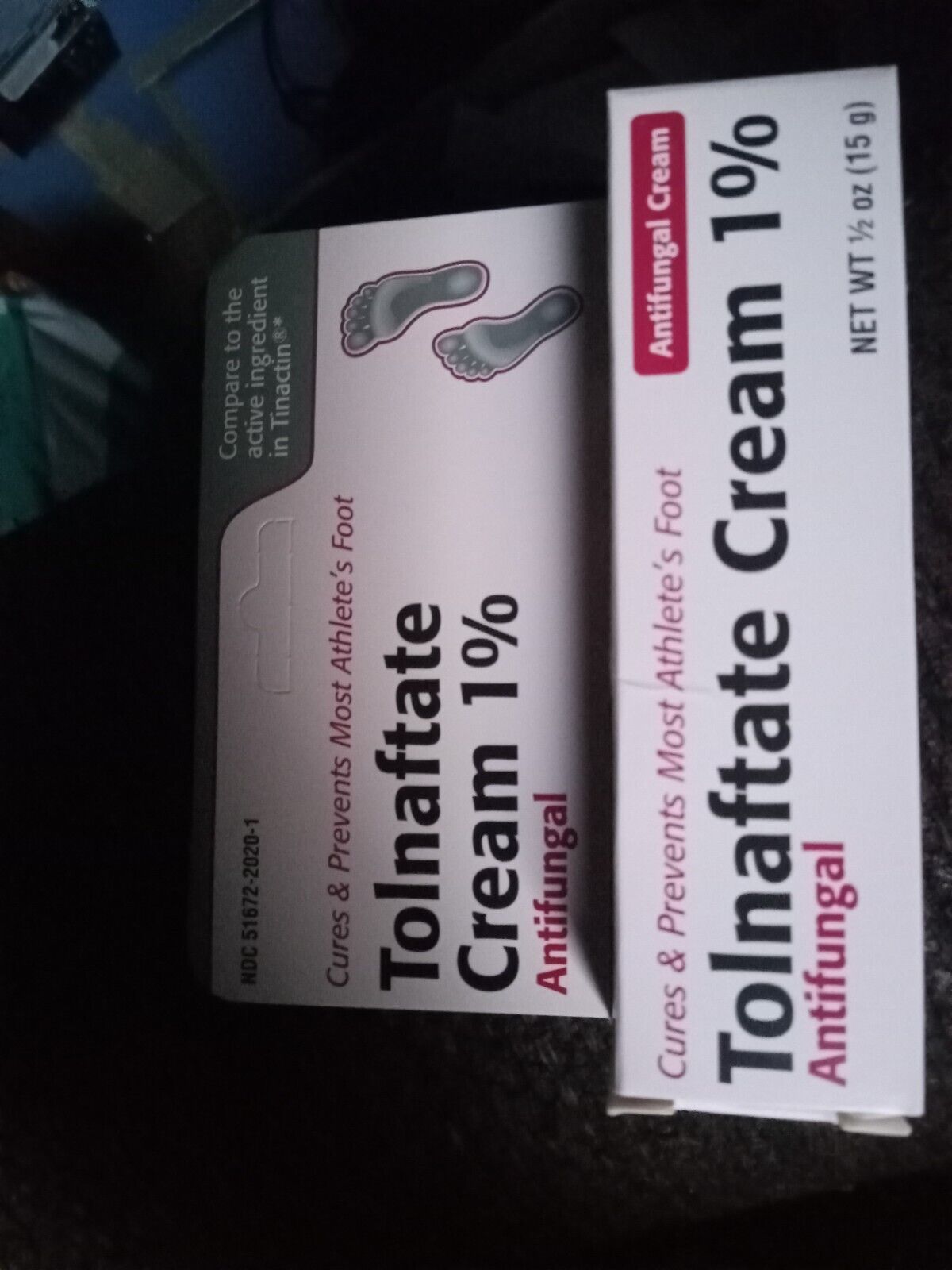 Tolnaftate Cream 1%, 1/2oz exp.2/26 - $6.92