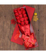 Festival Gift Box Of Soap Flower Bouquet - $60.00