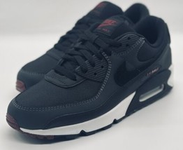 NEW Nike Air Max 90 Anthracite Black Team Red DQ4071-001 Men’s Size 11.5 - £158.06 GBP