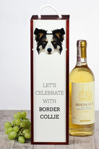 Let’s celebrate with Border Collie. A wine box with the geometric dog - £17.67 GBP