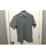 JW Anderson Uniqlo Seesucker Checked Short Sleeve Shirt Men&#39;s XS EUC - $15.83