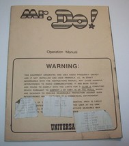 Mr Do Arcade Instruction MANUAL Universal 1982 Original Service Repair Info - £14.82 GBP