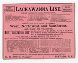 Original 1890&#39;s Lackawanna Line Ad West Northwest &amp; Southwest  - £15.55 GBP