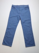 Vintage 90s Wrangler Mens Size 40x32 Faded Flared Wide Leg Denim Jeans Blue - $59.35