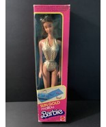 1983 Sun Gold Malibu Hispanic   Barbie Gold Swim Suit Box Wear - $80.41