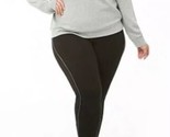 Übergröße Basic Schwarz Yoga Leggings Sportbekleidung Hosen Größe 3X Nwt - $14.64