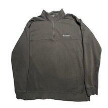 Columbia Shirt Mens XL Brown Sweatshirt Fleece 1/4 Zip Long Sleeve Pullover - $21.16