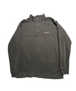 Columbia Shirt Mens XL Brown Sweatshirt Fleece 1/4 Zip Long Sleeve Pullover - £16.57 GBP