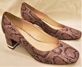 Bandolino Classic Heel Shoes Sz-10M  Multicolor Snake Pattern - £31.58 GBP